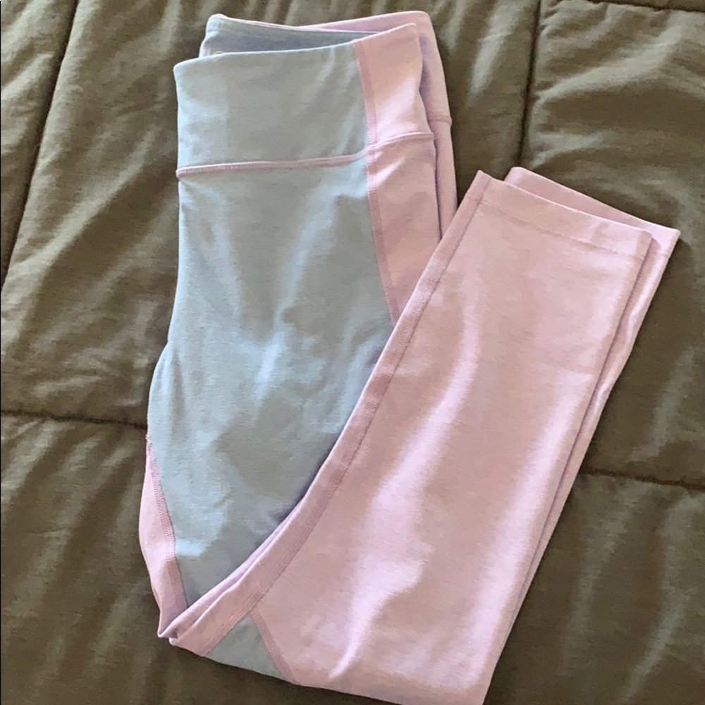 Outdoor Voices TechSweat Two Tone Leggings 3/4
